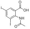 2-Acetylamino-3,5-diiodobenzoic acid Struktur