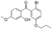 (2-BROMO-5-PROPOXYPHENYL)(2-HYDROXY-4-METHOXYPHENYL)METHANONE Struktur