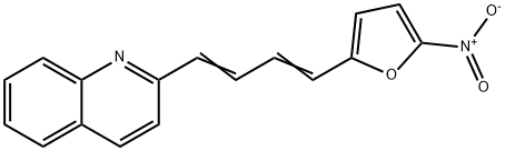 2-[4-(5-Nitro-2-furyl)-1,3-butadienyl]quinoline Struktur