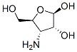 beta-D-Ribofuranose, 3-amino-3-deoxy- (9CI) Struktur