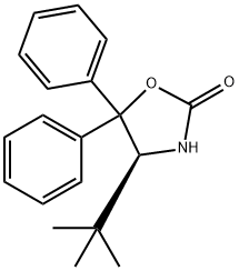 (S)-(-)-5,5-DIPHENYL-4-(TERT-BUTYL)-2-OXAZOLIDINONE Struktur