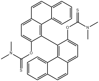 Carbamothioic acid, dimethyl-, O,O-4,4-biphenanthrene-3,3-diyl ester Struktur