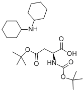 4-tert-Butyl N-[(tert-butoxy)carbonyl]-L-aspartate dicyclohexylamine salt Struktur