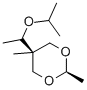 5β-(1-Isopropoxyethyl)-2β,5α-dimethyl-1,3-dioxane Struktur