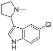 5-Chloro-3-(1-methyl-2-pyrrolidinyl)-1H-indole Struktur