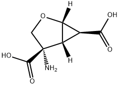 (1S,4S,5R,6S)-4-Amino-2-oxabicyclo[3.1.0]Hexane-4,6-Dicarboxylic Acid  Struktur