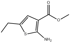 2-AMINO-5-ETHYL-THIOPHENE-3-CARBOXYLIC ACID METHYL ESTER Struktur