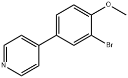 4-(3-Bromo-4-methoxyphenyl)pyridine Struktur