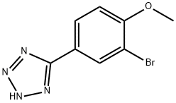 5-(3-BROMO-4-METHOXY-PHENYL)-2H-TETRAZOLE Struktur