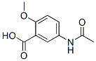 Benzoic acid, 5-(acetylamino)-2-methoxy- (9CI) Struktur