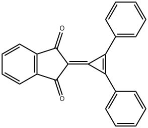 2-(2,3-Diphenyl-2-cyclopropen-1-ylidene)-1H-indene-1,3(2H)-dione Struktur