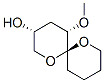 1,7-Dioxaspiro5.5undecan-3-ol, 5-methoxy-, (3.alpha.,5.alpha.,6.beta.)- Struktur