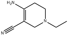 3-Pyridinecarbonitrile,  4-amino-1-ethyl-1,2,5,6-tetrahydro- Struktur