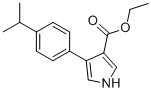 4-[4-(1-METHYLETHYL)PHENYL]-1H-PYRROLE-3-CARBOXYLIC ACID ETHYL ESTER Struktur