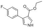 4-(4-FLUOROPHENYL)-1H-PYRROLE-3-CARBOXYLIC ACIDETHYL ESTER Struktur