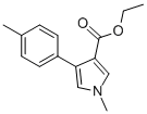 1-METHYL-4-(4-METHYLPHENYL)-1H-PYRROLE-3-CARBOXYLIC ACID ETHYL ESTER Struktur