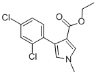 4-(2,4-DICHLOROPHENYL)-1-METHYL-1H-PYRROLE-3-CARBOXYLIC ACID ETHYL ESTER Struktur