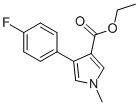 4-(4-FLUOROPHENYL)-1-METHYL-1H-PYRROLE-3-CARBOXYLIC ACID ETHYL ESTER Struktur