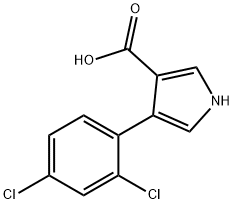 4-(2,4-DICHLOROPHENYL)-1H-PYRROLE-3-CARBOXYLIC ACID Struktur