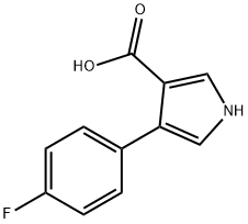 4-(4-FLUOROPHENYL)-1H-PYRROLE-3-CARBOXYLIC ACID Struktur