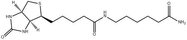 1H-Thieno[3,4-d]iMidazole-4-pentanaMide, N-(6-aMino-6-oxohexyl)hexahydro-2-oxo-, (3aS,4S,6aR)- Struktur