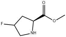 L-Proline, 4-fluoro-, methyl ester (9CI) Struktur