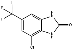 4-CHLORO-6-TRIFLUOROMETHYLBENZIMIDAZOLONE Struktur