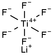 LITHIUM HEXAFLUOROTITANATE Struktur