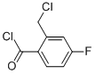 Benzoyl chloride, 2-(chloromethyl)-4-fluoro- (9CI) Struktur