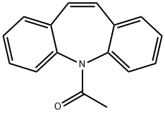 1-(5H-Dibenzo[b,f]azepine-5-yl)ethanone Struktur