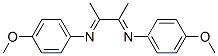 1,4-Bis(4-methoxyphenyl)-2,3-dimethyl-1,4-diaza-1,3-butadiene Struktur