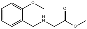 methyl 2-{[(2-methoxyphenyl)methyl]amino}acetate Struktur