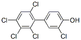 2-chloro-4-(2,3,4,6-tetrachlorophenyl)phenol Struktur