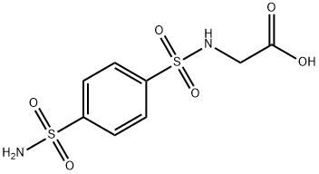 ({[4-(AMINOSULFONYL)PHENYL]SULFONYL}AMINO)ACETIC ACID Struktur