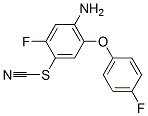 4-Amino-2-fluoro-5-(p-fluorophenoxy)phenyl thiocyanate Struktur