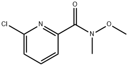 6-CHLORO-N-METHOXY-N-METHYLPYRIDINE-2-CARBOXAMIDE Struktur