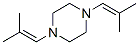 1,4-bis(2-methylprop-1-enyl)piperazine  Struktur