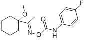 1-(1-Methoxycyclohexyl)ethanone O-(((4-fluorophenyl)amino)carbonyl)oxi me Struktur