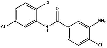 3-amino-4-chloro-N-(2,5-dichlorophenyl)benzamide Struktur