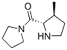 Pyrrolidine, 1-[(3-methyl-2-pyrrolidinyl)carbonyl]-, (2S-trans)- (9CI) Struktur