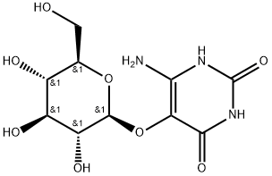 6-Amino-5-beta-D-glucopyranosyloxyuracil Struktur