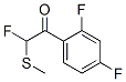 Ethanone, 1-(2,4-difluorophenyl)-2-fluoro-2-(methylthio)- (9CI) Struktur