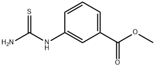 Benzoic acid, 3-[(aminothioxomethyl)amino]-, methyl ester (9CI) Struktur