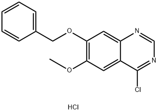 7-BENZYLOXY-4-CHLORO-6-METHOXY-QUINAZOLINE HYDROCHLORIDE Struktur