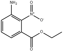 Benzoic acid, 3-amino-2-nitro-, ethyl ester (9CI) Struktur