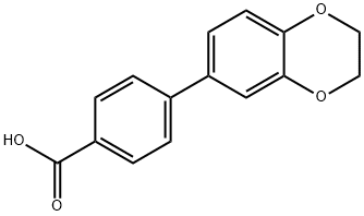 4-(2,3-Dihydrobenzo[1,4]dioxin-6-yl)benzoic acid Struktur