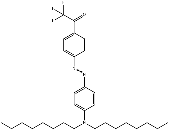 4-(DIOCTYLAMINO)-4'-(TRIFLUOROACETYL) AZ Struktur