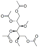 2-O,4-O-Dimethyl-D-mannitol 1,3,5,6-tetraacetate Struktur