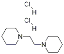 Piperidine, 1,1'-(1,2-ethanediyl)bis-, dihydrochloride Struktur