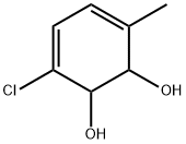 3-Chloro-6-methyl-3,5-cyclohexadiene-1,2-diol Struktur